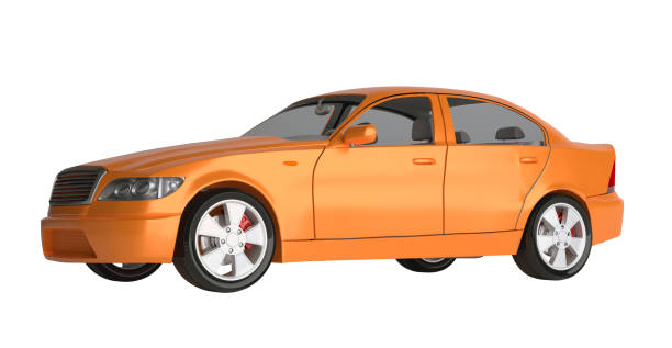 istock Generic brandless sports car 908696974