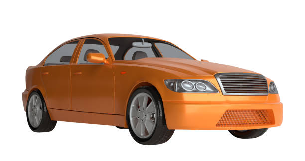 istock Generic brandless sports car 908696986