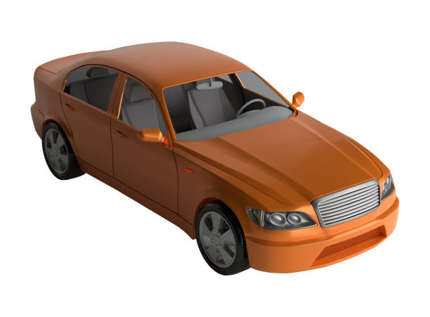 istock Generic brandless sports car 908697052