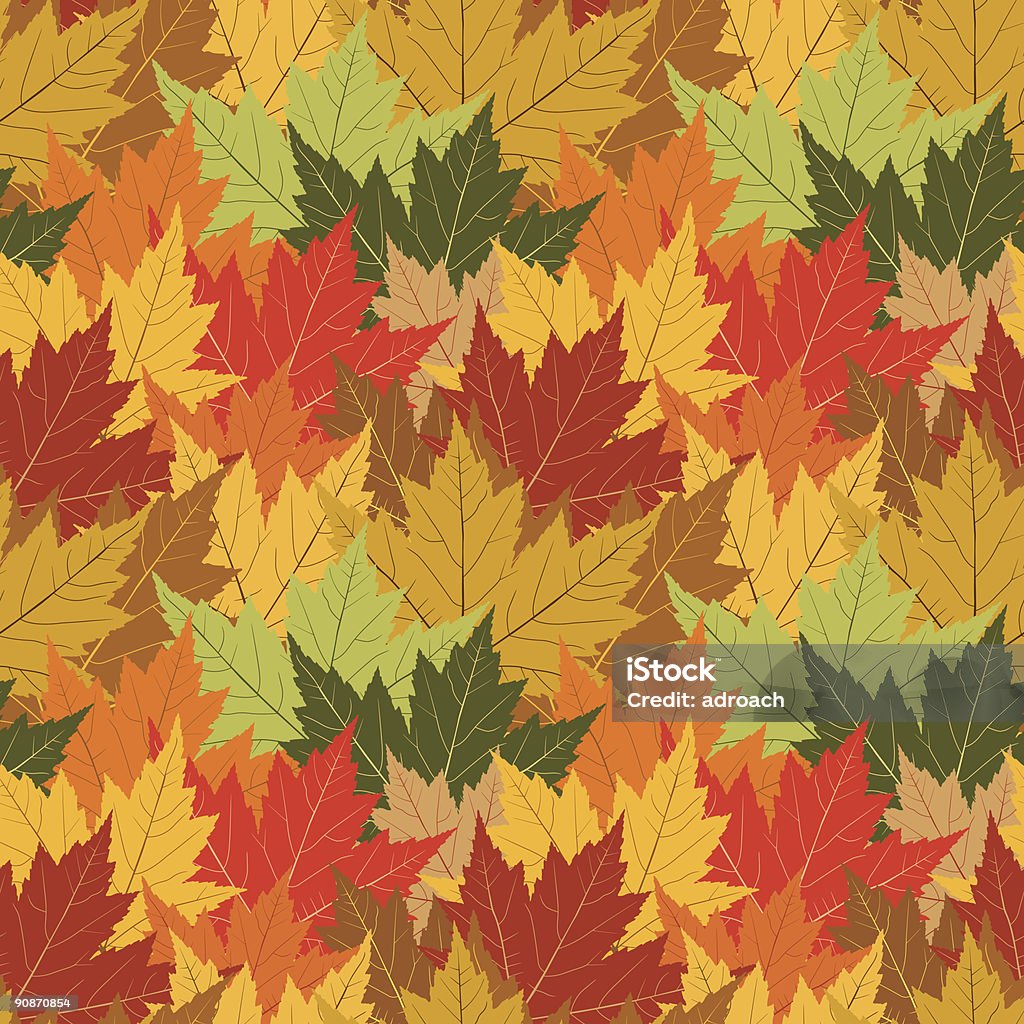 Fall Background Repeate Fall Maple Leaf Seamless Repeating Background Stock Illustration ...