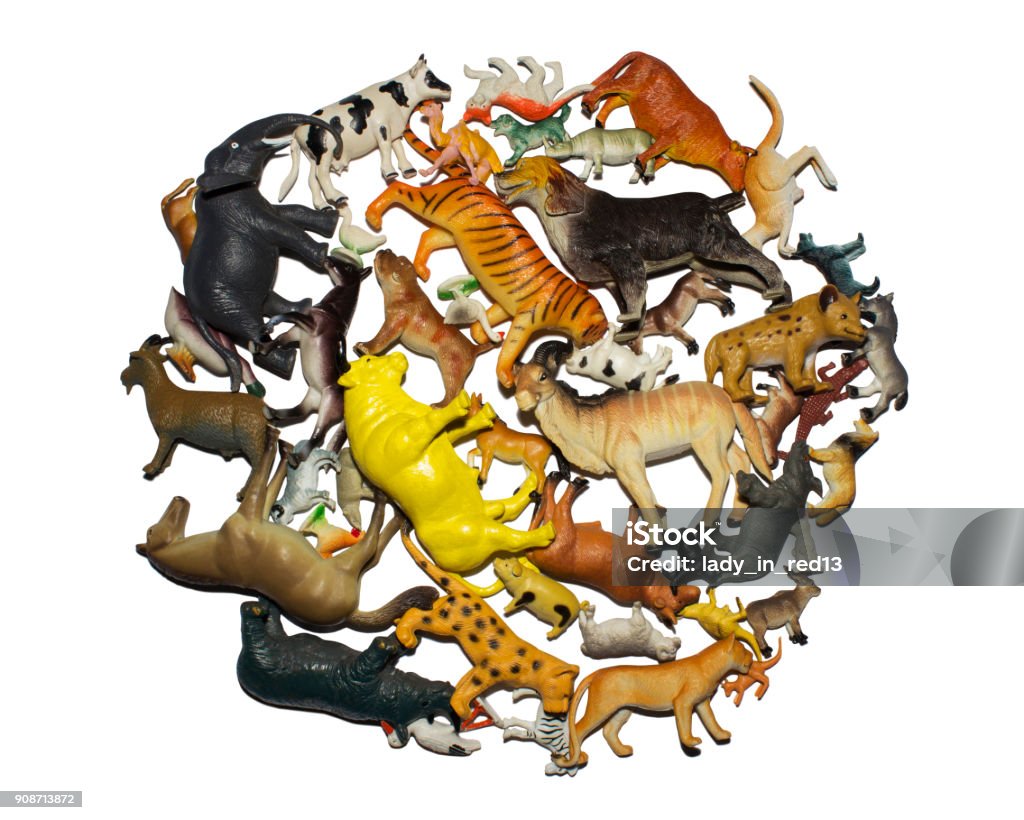 Wild And Domestic Animals Stock Photo - Download Image Now - Animal, Toy,  Abundance - iStock