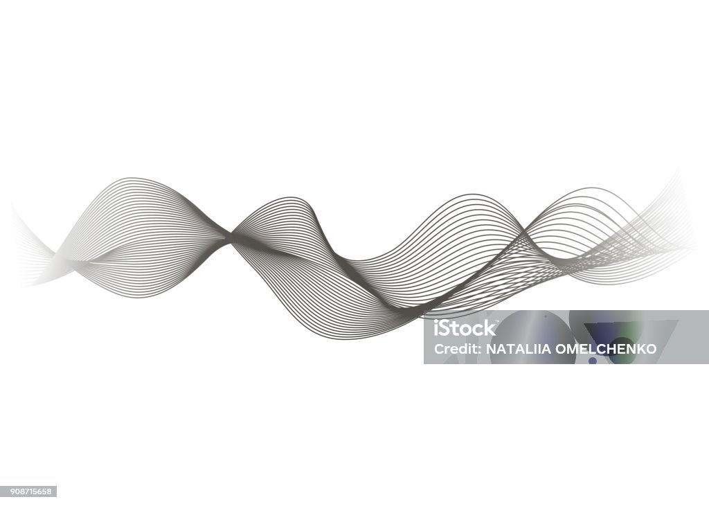 Wave Element Simple Abstract Wave Element For Design Stock Illustration - Download Image ...