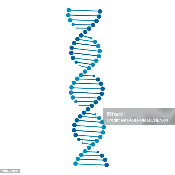 Dna Icon Vector Illustration Stock Illustration - Download Image Now - DNA, Helix, Abstract