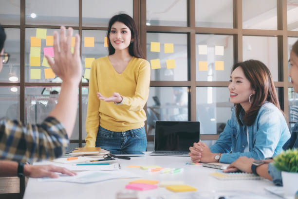 istock Business Startup Teamwork Brainstroming and Education concept. 908729338