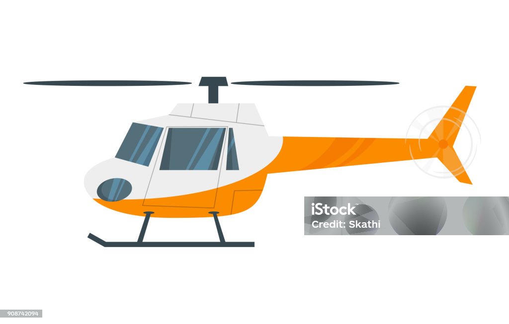 illustration of  helicopter Vector  cartoon style illustration of  helicopter Helicopter stock vector