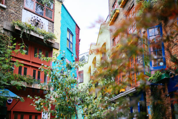 istock Colorful houses in central London 908745634
