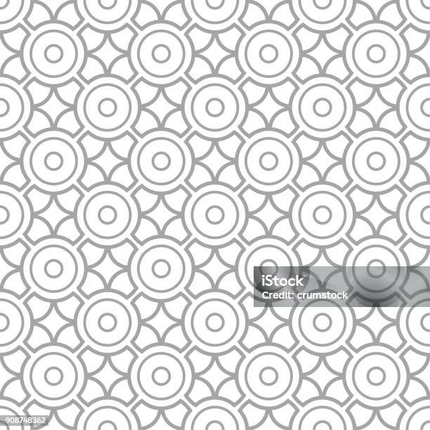Gray Pattern Draw Gray Geometric Seamless Pattern On White Background Stock Illustration ...