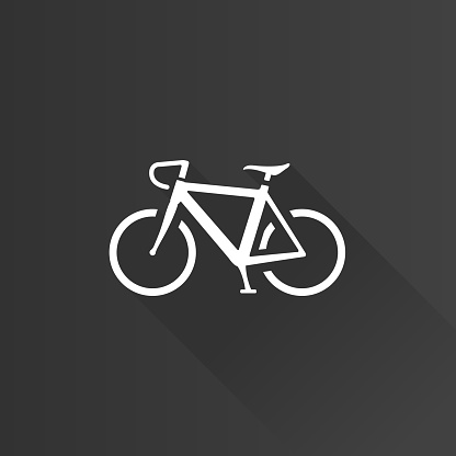 Road bicycle icon in Metro user interface color style. Sport race cycling