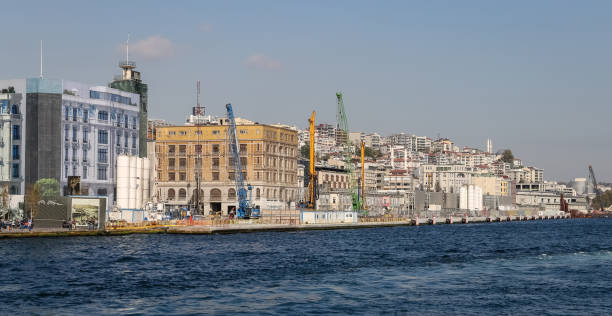 istock Construction of Istanbul Karakoy Port 908762572