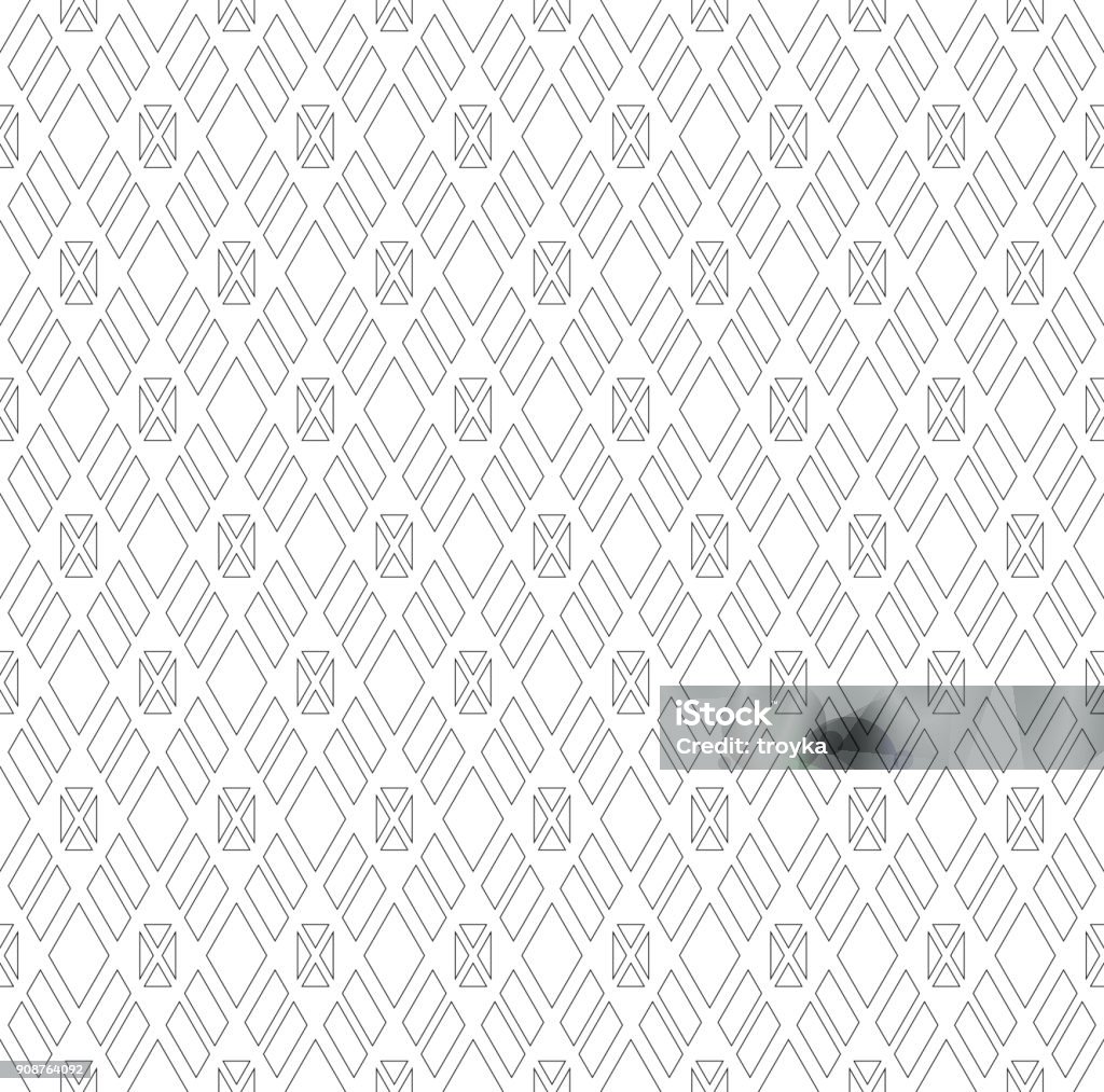 Seamless Diamonds And Triangles Pattern Stock Illustration - Download ...