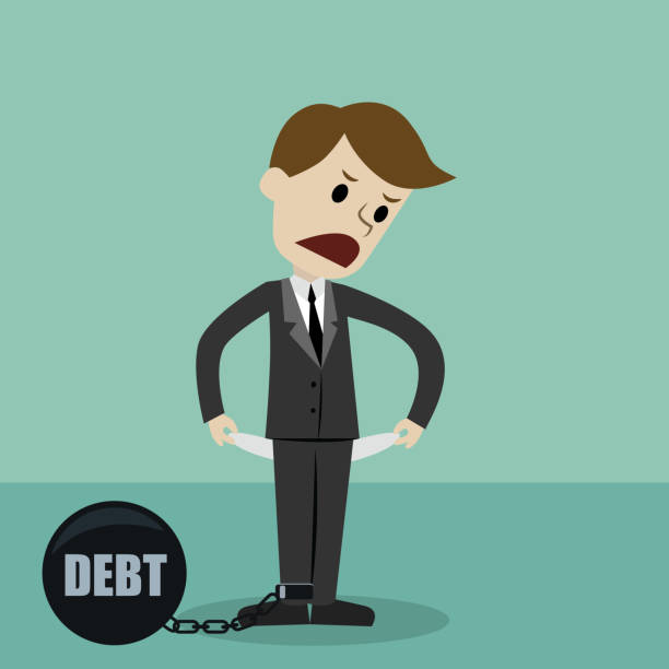 istock Businessman standing and showing his empty pocket, turning his pocket inside out, no money because of debt. Bankruptcy 908765230