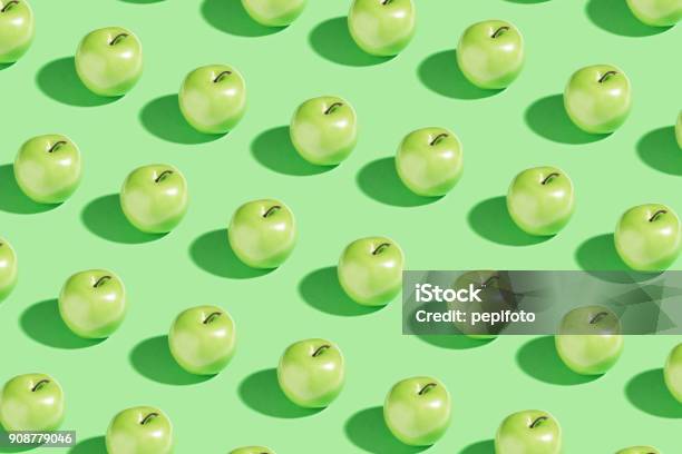 Green Apple Stock Photo - Download Image Now - Apple - Fruit, Pattern, Backgrounds