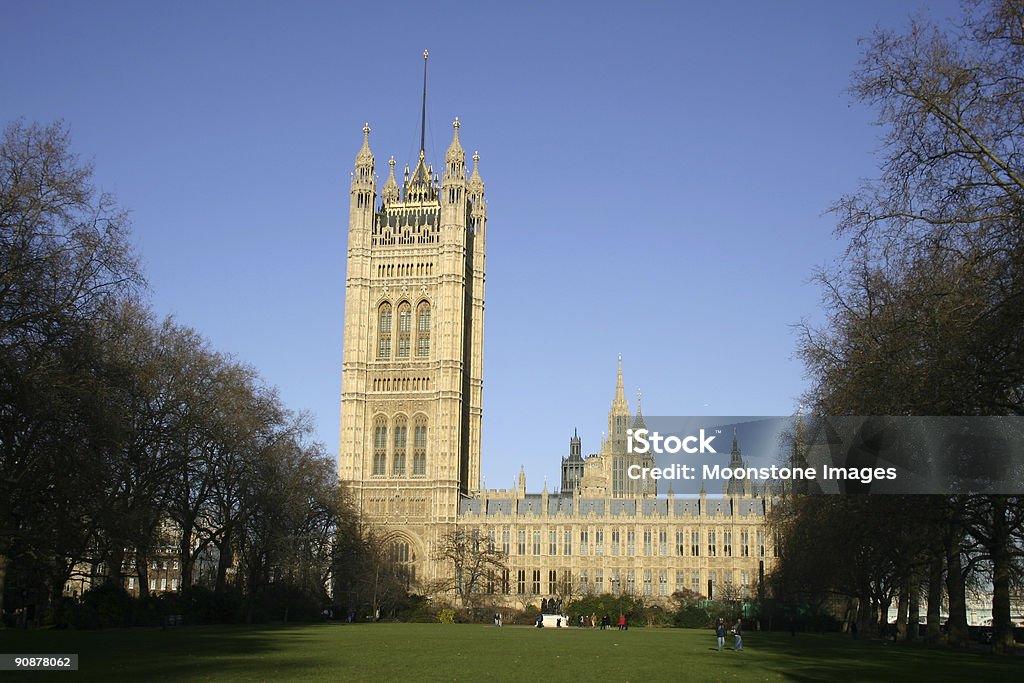 Victoria Tower em casas do Parlamento, Londres - Foto de stock de Arquitetura royalty-free