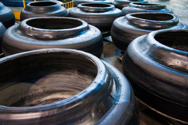 istock Manufacture of tires 908794624