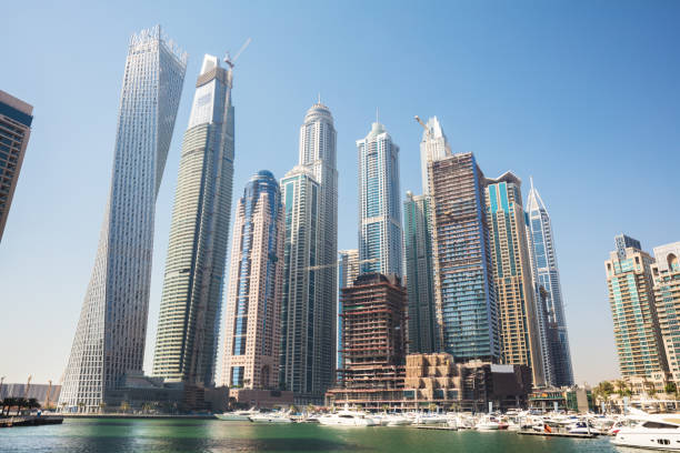 istock Skyscrapers In Dubai Marina 908795030