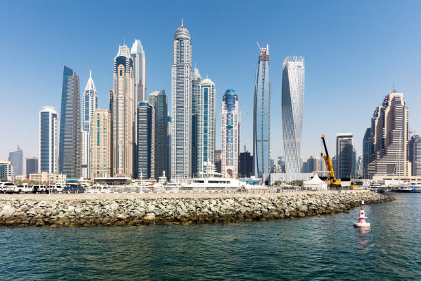 istock Skyscrapers In Dubai Marina 908795082