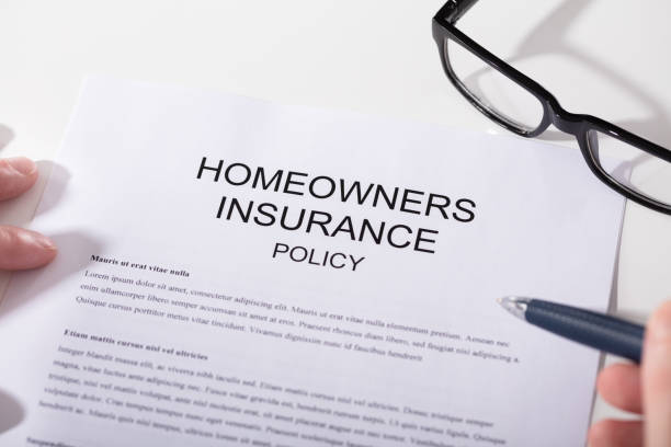 istock Close-up Of Homeowners Insurance Policy Form 908800756