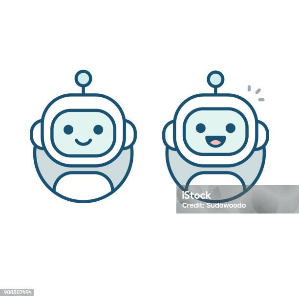 Robot Avatar Icon Stock Illustration - Download Image Now - Robot, Icon Symbol, Chatbot