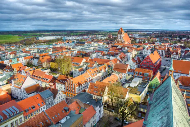 Cityscape of Greifswald (Germany)