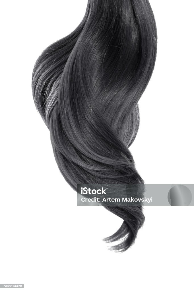 Black Natural Hair On White Background Stock Photo - Download Image Now -  Hair Extension, Wavy Hair, White Background - iStock