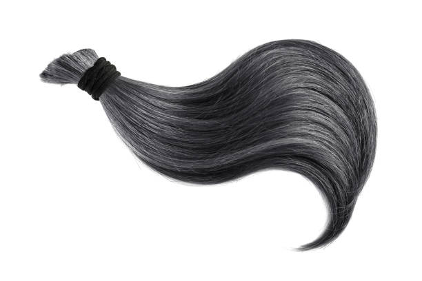 istock Black natural hair on white background 908824574