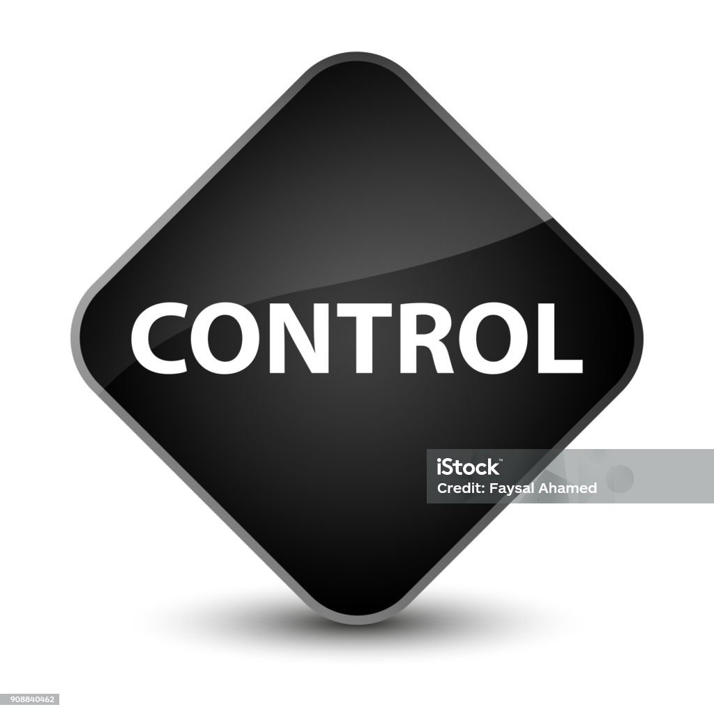 Control Batton Control Elegant Black Diamond Button Stock Illustration - Download ...