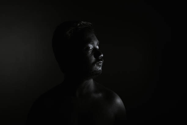 istock Portrait of a man with creative art make-up 908840652