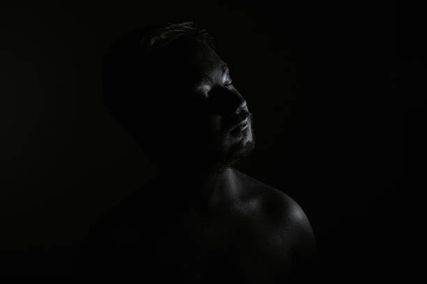 istock Portrait of a man with creative art make-up 908843416