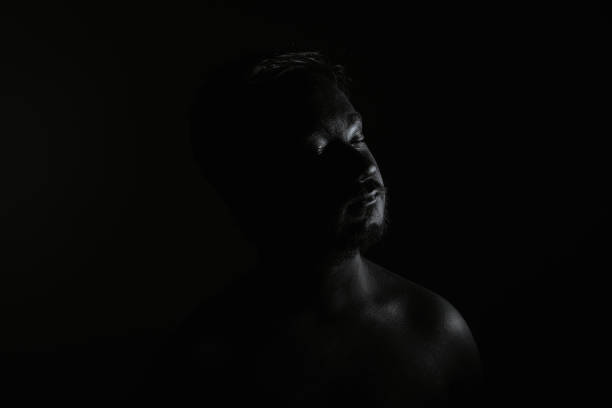 istock Portrait of a man with creative art make-up 908843500