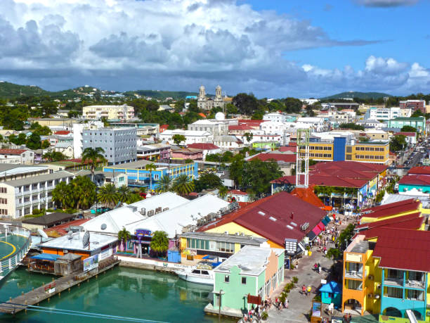 istock St. John city at Antigua Island 908844432