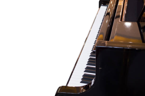 istock Grand Piano keyboard background musical instrument 908850572