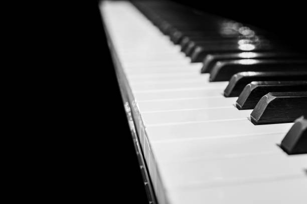 istock Piano keyboard background musical instrument 908850578