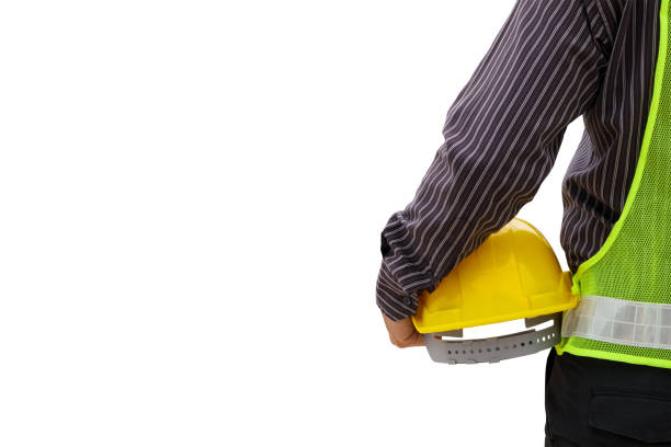 istock engineer worker with blueprint and safety helmet isolated on white background 908850756