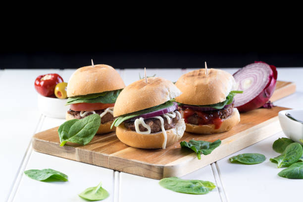 istock party food sliders burger beef beer 908859446