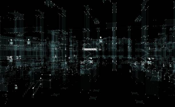 istock Hologram futuristic interface city 908891392