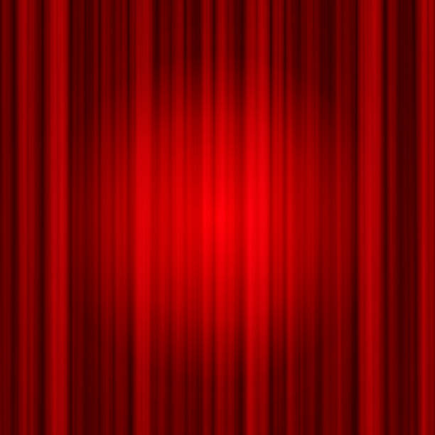 istock background of red Drapes curtain 908913212