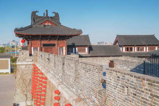 istock Ancient buildings in Nanjing China 908924892