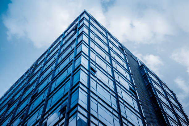 istock Detail glass building background 908928860