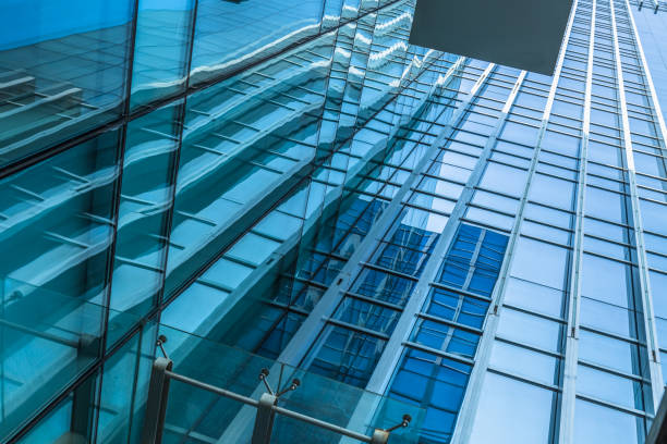 istock Detail glass building background 908928982