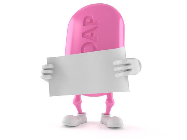 istock Soap character holding blank sheet of paper 908937228