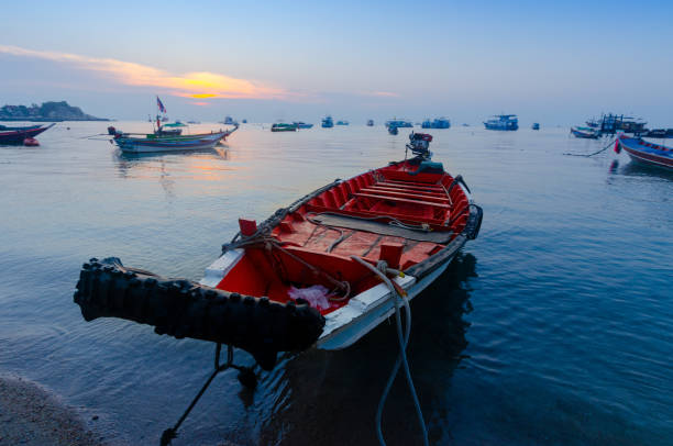 istock Anchoring boats in Thailand 908939774