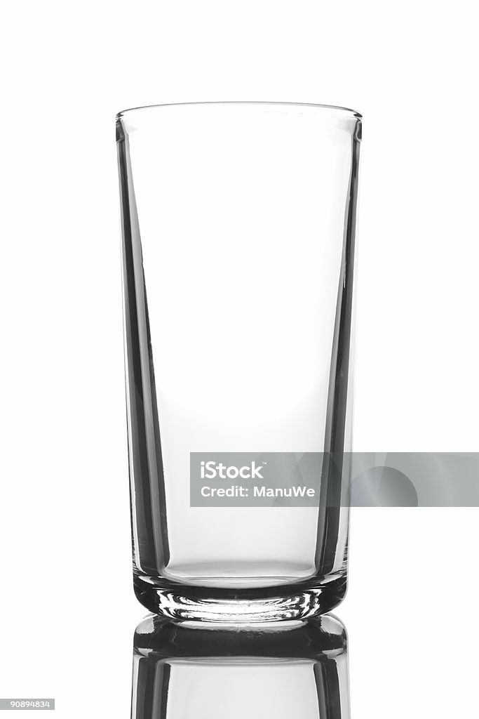 Vuoto vetro Longdrink grande - Foto stock royalty-free di Bianco