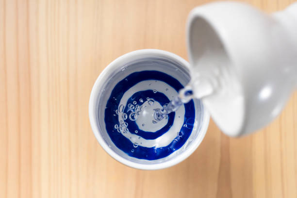 Pour sake, japanese traditional rice wine