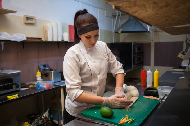 istock sushi delivery restaurants the chef prepares meals in the kitchen 908960752