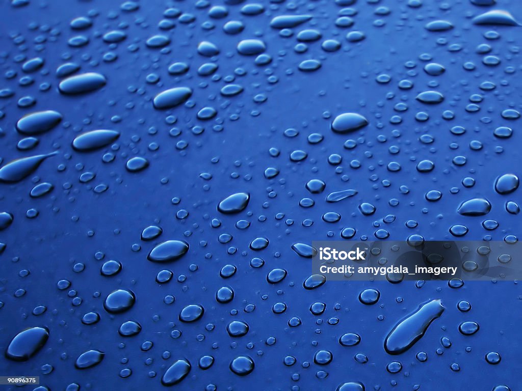 Astratto blu acqua goccia - Foto stock royalty-free di Acqua
