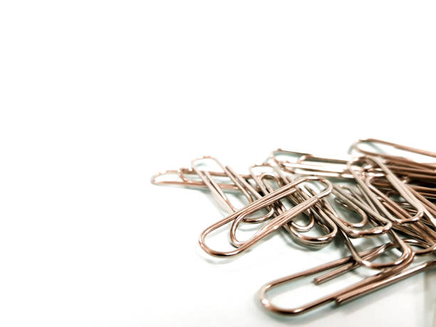 istock Office Equipment Classic PAPER CLIP Design on White Background. 908970330