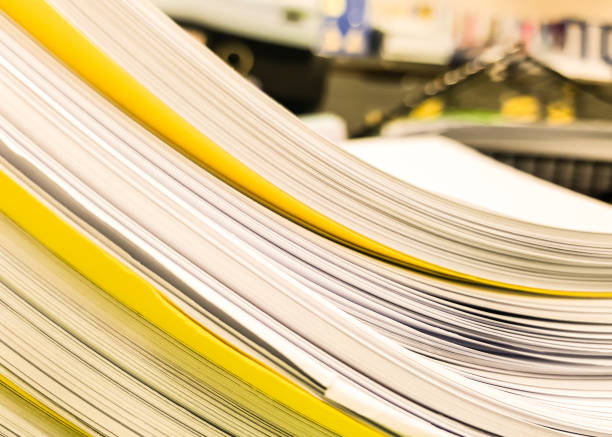 istock Waving yellow and white Paper document on office and finance concept background,design for advertising,illustration and banner. 908974262