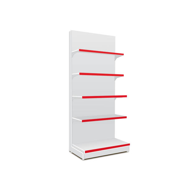istock White Long Blank Empty Showcase Displays With Retail Shelves. 3D Products On White Background Isolated. Ready For Your Design Avy Scott 908974628