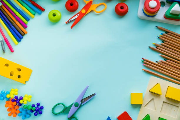 istock Office and student accessories on a pink. Back to school concept. School, education and learning concept. creativity for kids. Top view colorful background. Flat lay 908982478
