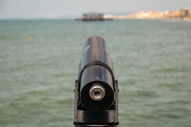 istock Telescope with Brighton skyline and West Pier 908985334